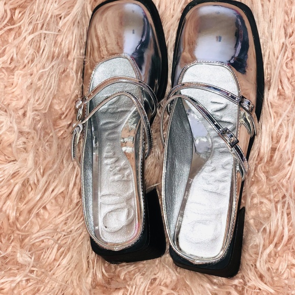 Olivia Miller Mule Chunky Heeled Mary Jane’s - Picture 3 of 5